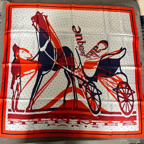 Hermes Silk Scarf 90cm - CALECHE ELASTIQUE REMIX SCARF 90 - Picture 2 of 8